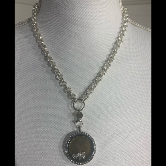 💎 Origami Owl Double Link Chain w/Locket Silver - Picture 5 of 8